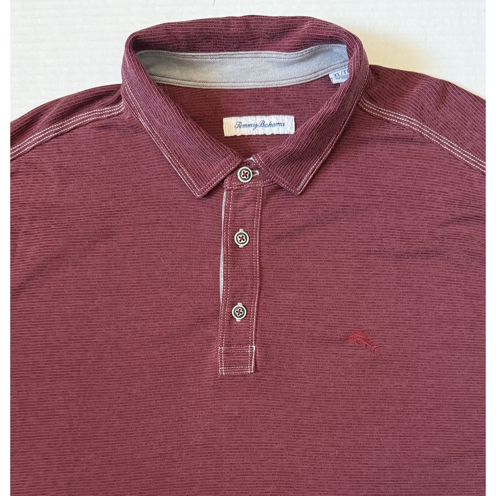TOMMY BAHAMA - Men's Paradise‎ Cove Long Sleeve Polo Shirt - Size XL - X-Large